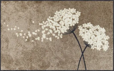 Produktbild von Salonloewe WISHFULL BLOSSOM TAUPE Fußmatte Wohnmatte 75 x 120 cm