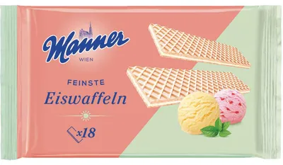 Produktbild von Manner Eiswaffeln 18er