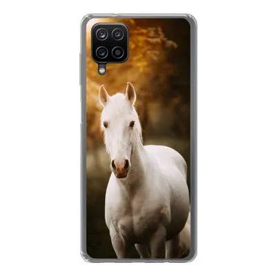 Produktbild von MuchoWow® Handyhülle Schutzhülle Hülle für Samsung Galaxy A12 Pferd - Licht - Sonne Silikon Softcase Handy Hülle - Bild