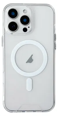 Image de Coque de protection hybride MagSafe pour Apple iPhone 16 Pro Max, en acrylique et TPU, transparente