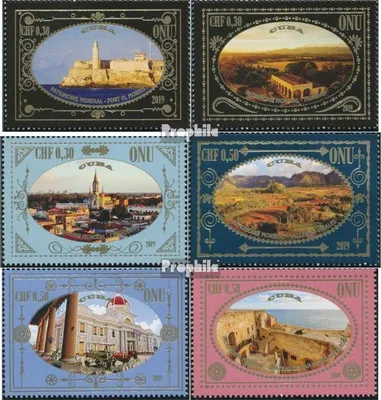 Produktbild von Briefmarken UNO - Genf 2019 Mi 1100-1105 (kompl.Ausg.) postfrisch UNESCO Welterbe Kuba