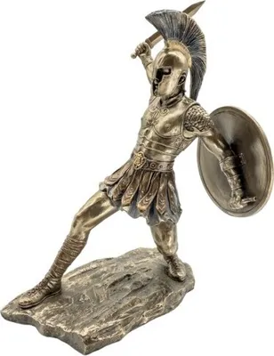 Immagine prodotto di Statuette decorative Ettore scultura decorativa dipinta a mano, rivestita in bronzo | WU76232A4