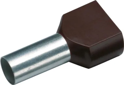 Obrázek produktu pro Cimco dvojitá koncovka 2 x 1,5 mm² x 12 mm, černá, balení po 100 ks.