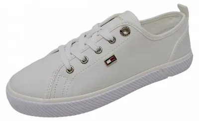 Produktbild von Tommy Hilfiger Vulc. Canvas Sneaker Leinenschuh Weiß