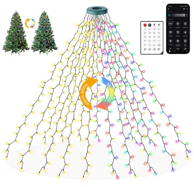 LED-Lichterkette 400 LEDs mehrfarbig mit Fernbedienung und Timer