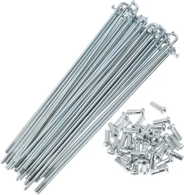 Produktbild von 36 Set 13G Fahrradspeichen 148mm Fahrradrad Speichen Verzinkter Kohlenstoffstahl Silberton