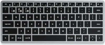 Produktbild von Satechi Slim X1 - Mini - Bluetooth - QWERTZ - Schwarz - Grau