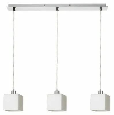 Zdjęcie produktu dla DADOS III 60 lampa wisząca szkło opalowe/chrom 230V LED E27 3x11W