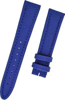 Produktbild von Uhrenarmband ESPRIT Leder Textiloptik blau Ton in Ton 18mm NEU
