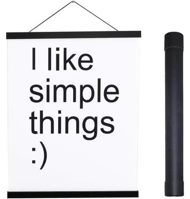 Productafbeelding van Magnetische wandplank van hout, zwart, 140L x 1,8B cm