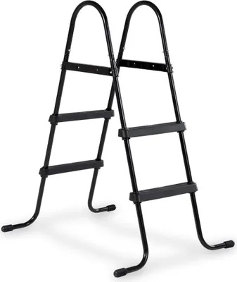 Zdjęcie produktu dla EXIT Basentrap Framehoogte 60-90cm, Basenladder, Antypoślizgowy, Opklapbaar, Czarny