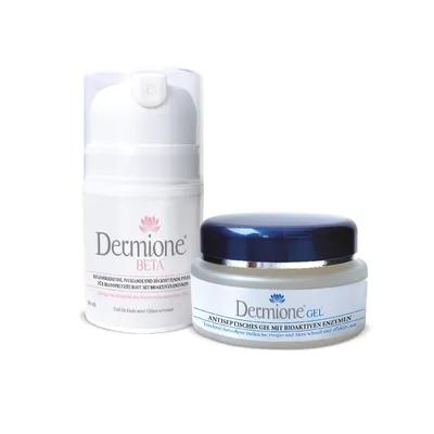 Produktbild von Dermione - PFLEGEPAKET FÜR TROCKENE HAUT MIT NEIGUNG ZU AKNE