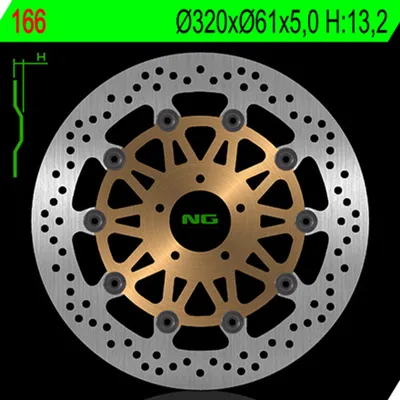 Obrázok produktu pre NG BRAKES Bremsscheibe schwimmend rund