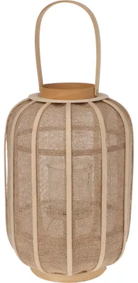 Produktbild von H&S Collection Hängelaterne Rattan 28x40 cm Beige