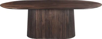 Productafbeelding van Livingfurn Eettafel Salvator Walnoot 200cm Mangohout Ovaal