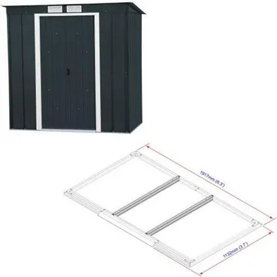 Obrázok produktu pre DURAMAX Pent Roof Eco Záhradný Domček 25 M² + Podlahové Profily Antracit 50023