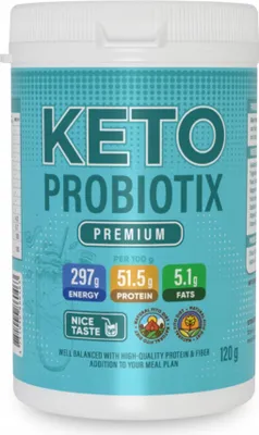 Obrázok produktu pre Keto Probiotix – probiotikum na podporu metabolizmu, črevnej mikroflóry a štíhlej postavy 120g