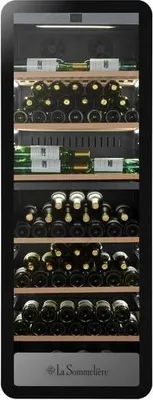 Produktbild von La Sommelière APOGEE250DZN, Weinkühler mit Kompressor, Freistehend, 247 Flasche(n), 120 W, F, Schwarz