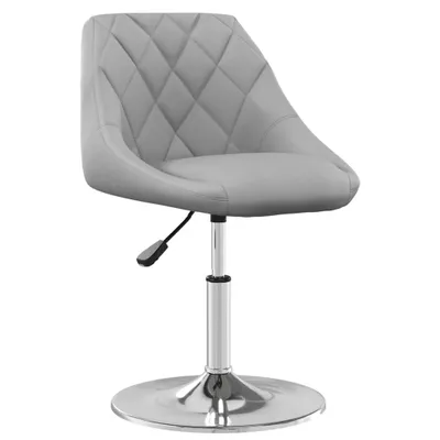 Image de vidaXL Chaise de salle à manger 4 pcs. Pivotantes Gris clair Velours