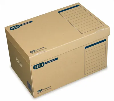 Produktbild von Elba Archivbox 100421143 545mm x 320mm x 360mm Wellpappe Naturbraun