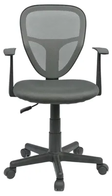 Produktbild von Schreibtischstuhl Kinder STUDIO ergonomisch, Grau - Kinderschreibtischstuhl für Kinderzimmer, drehbar und höhenverstellbar mit Armlehnen, atmungsaktiver Meshbezug [max. Belastbarkeit 100 kg]