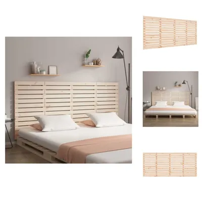 Image de vidaXL Tête de lit murale 156x3x91,5 cm Pin massif - Tête & Pieds de lit