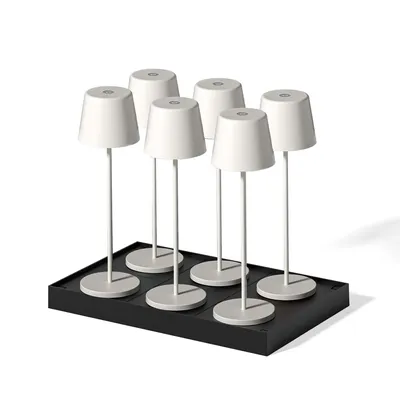 Produktbild von Set Mit 6 Tischlampen Mit Fuß KELLY h38cm