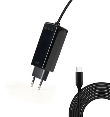 Zdjęcie produktu dla TooQ TQLC-USBCGAN45PD-C, Wewnętrzna, Prąd przemienny, 20 V, 3 A, 1,8 m, Czarny