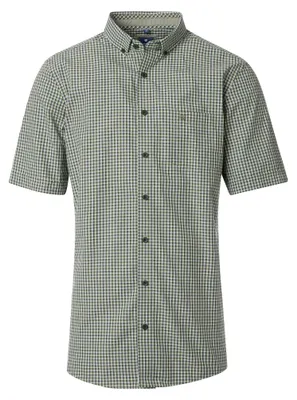 Produktbild von Redmond Herren Freizeithemd Kurzarm (251425999), Größe:XXL, Farbe:Grün(60)
