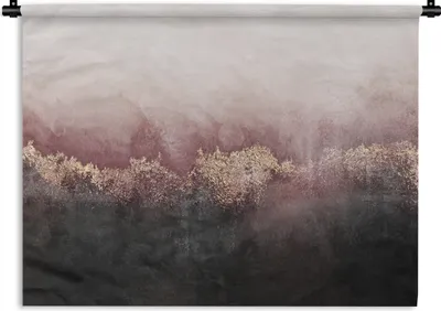 Produktbild von MuchoWow® Wandteppich Wandbehang Glitter - Gold - Abstrakt 60x45 cm Tapisserie Dekoration Wandtuch - Das Schlafzimmer