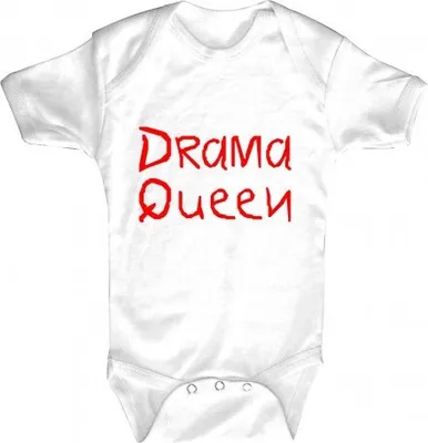 Produktbild von Babystrampler mit Print – Drama Queen – 08328 weiß - 0-24 Monate Größe - 12-18 Monate