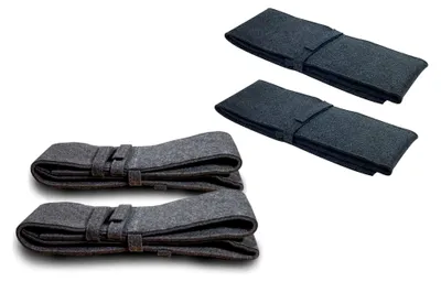 Produktbild von Bierbankauflage und Rückenpolster für Bierzeltgarnituren, 4er Set - Länge: 120 cm, Grau-Grau