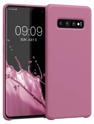 Produktbild von kwmobile Handyhülle für Samsung Galaxy S10 Plus / S10+ Hülle - Case Silikon - Kabelloses Laden - Schutzhülle Cover in Dark Rose