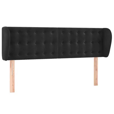 Obrázek produktu pro vidaXL Čelo postele s ušima černé 147x23x78/88 cm Velvet