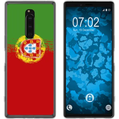 Produktbild von PhoneNatic Case kompatibel mit Sony Xperia 1 Silikon-Hülle WM Portugal M8
