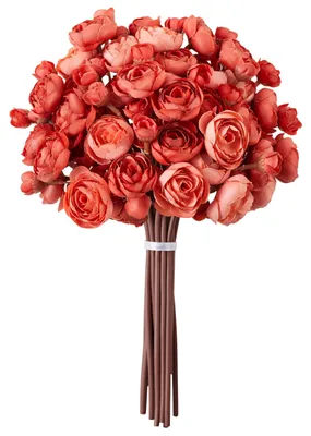 Produktbild von Famanu Kunstblumen Pioenroos - 18 Stück Ranunkeln in verschiedenen Größen