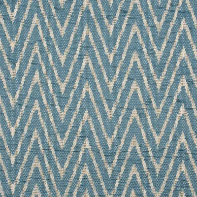 Produktbild von Polsterstoff Meterware Dekostoff Flachgewebe Mira blau beige 1,40m