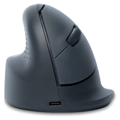 Imagen del producto de R-Go Tools RGOHEBAMLWL, diseñado para zurdos, diseño vertical, óptico, Bluetooth, 1600 DPI, gris