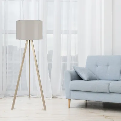 Produktbild von Opviq, AYD- AYDAXL, Beige,Sahne, Stehlampen, 38 x 140 cm, 70% MDF / 30% PVC -Stoff