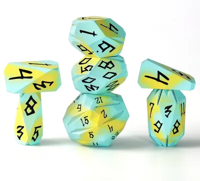 Immagine prodotto di Set di dadi in metallo per giochi di ruolo