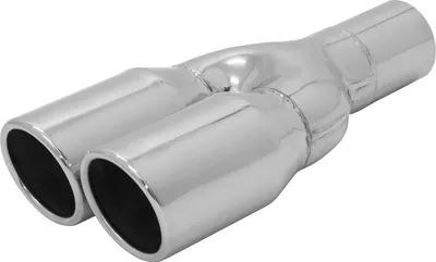 Immagine prodotto di Terminale di scarico in acciaio inox Y 2x76 mm Silenziatore posteriore SR-Design con ABE