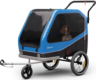 Obrázek produktu pro klarfit Goldie Buggy, přívěs na kolo, 324 l, max. 40 kg, skládací, odolný vůči povětrnostním vlivům