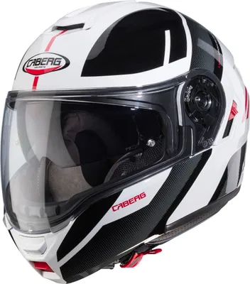 Produktbild von Caberg Levo X Manta Klapphelm, weiß/grau/rot, S  (55/56)