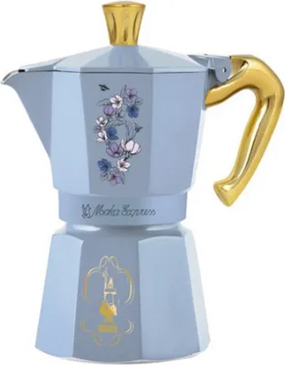 Produktbild von Bialetti Bridgerton Moka-Kanne Blau, Gold