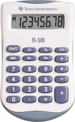 Produktbild von TI-501 Taschenrechner Texas Instruments, 8-stellige Anzeige, Batterie