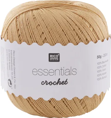 Produktbild von Rico Design Essentials Crochet, 50 g Gold