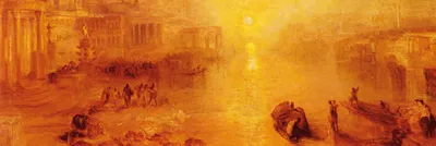 Zdjęcie produktu dla Joseph William Turner Art Print Obraz - Owidiusz wygnany z Rzymu, 1838 (53 x 158 cm)
