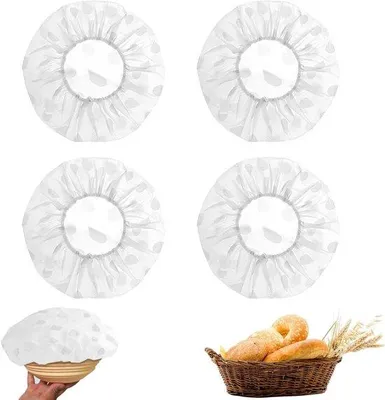 Produktbild von Brotdeckel-Set – Zum Backen – Teig – Gärdeckel – 28 cm – Runder Brottopf für das Backen von Teig und Gebäck