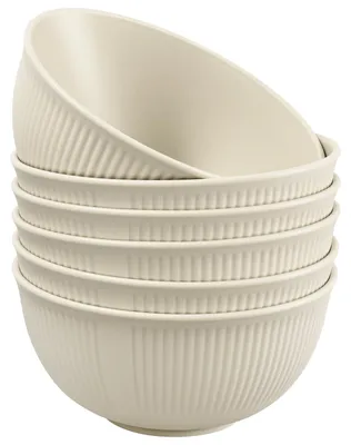 Produktbild von Müslischalen - 6er Set 700ml Kunststoffschalen - Für Ramen, Suppe, Pasta, Müsli und Salat - BPA-frei, mikrowellen- und spülmaschinenfest