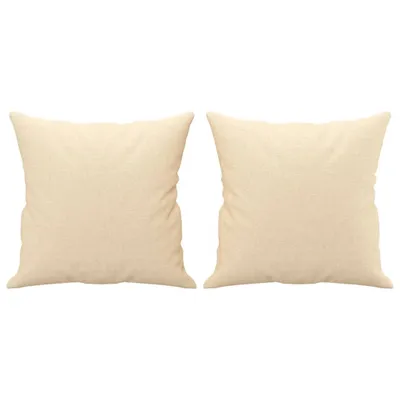 Produktbild von Zierkissen 2 Stk. Creme 40x40 cm Stoff